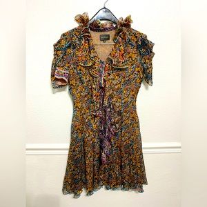 Zac Pose flower pattern dress